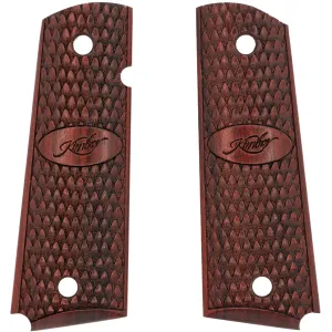 Kimber Raptor Scaled Rosewood Grips w/ Logo for Full Sized 1911 Pistols