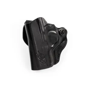 Kimber Mini Scabbard Leather Left-Handed OWB Holster for EVO SP - Black