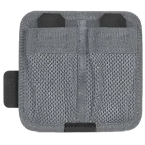 Savior Equipment Battery Holder w/ Hook Backing - 2 Slot - Sniper Gray