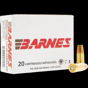 Barnes Defense 9mm Luger Ammo 124gr Sierra JHP - 20