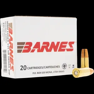 Barnes Defense 9mm Luger Ammo 115gr Sierra JHP - 20