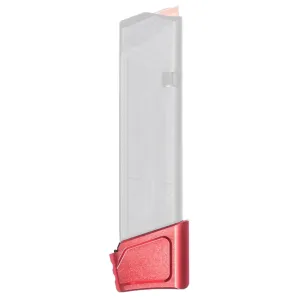 Tyrant Designs +4/5 Magazine Extension for Glock 17, 22, 34, 35, 19X, 45 Pistols - Red