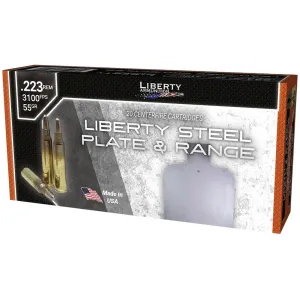 Liberty Ammunition Steel Plate & Range .223 Remington Ammo 55gr SinterFire Frangible 20-Rounds
