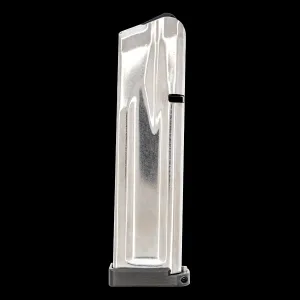 Atlas Gunworks 2011 Slidelock Stainless Steel 9mm Luger 10-Round 126mm Magazine - Gray