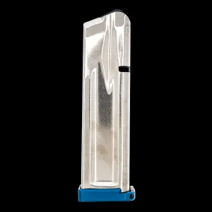 Atlas Gunworks 2011 Slidelock Stainless Steel 9mm Luger 10-Round 126mm Magazine - Blue