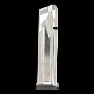 Atlas Gunworks 2011 Slidelock Stainless Steel 9mm Luger 10-Round 140mm Magazine - Gray