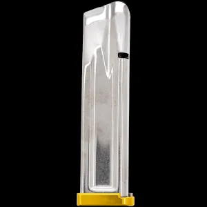 Atlas Gunworks 2011 Slidelock Stainless Steel 9mm Luger 10-Round 140mm Magazine - Gold
