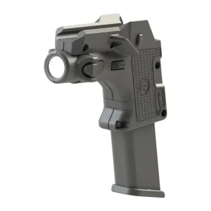 RONI Corporation Nano Roni Forward Grip Magazine Holder w/ Flashlight for Glock 17, 19, 22, 25 Magazines - Black