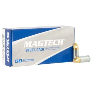 Magtech Steel Case 9mm Luger Ammo 124gr FMJ 50 Rounds