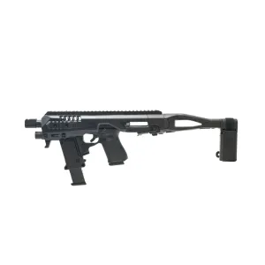 RONI Corporation Micro Roni Gen 4X Pistol Conversion Kit w/ Stabilizing Brace for Glock 17, 19, 22, 25 Pistols - Black