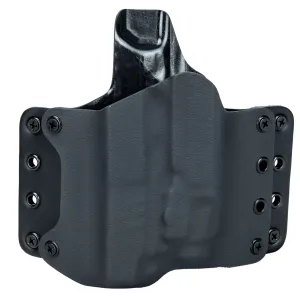 Kimber Black Point Tactical Leather WING Left-Handed OWB Holster for KDS9c Pistols w/ TLR-7