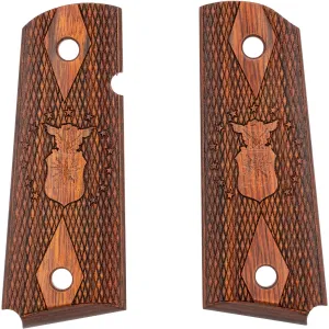 Kimber Air Force Engraved Insignia Rosewood Grips for Compact 1911 Pistols