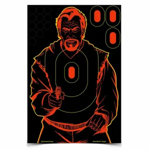 BIRCHWOOD CASEY Shoot-N-C 12x18in 5 Bad Guy Targets, 75 Pasters (34645)