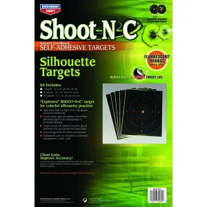 BIRCHWOOD CASEY Shoot-N-C 12x18in 5 Silhouette Targets, 90 Pasters (34605)