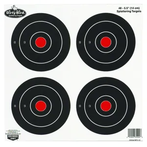 BIRCHWOOD CASEY Dirty Bird 6in Bull's-Eye 12 Targets (35504)