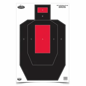BIRCHWOOD CASEY Dirty Bird 16.5x24in BC-IPSC Practice Targets, 3-Pack (35743)
