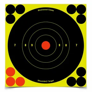 BIRCHWOOD CASEY Shoot-N-C 6in Bull's-Eye 12 Targets, 144 Pasters (34512)