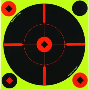 BIRCHWOOD CASEY Shoot-N-C 8in Bull's-Eye BMW 6 Targets, 24 Pasters (34806)