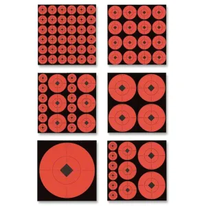 BIRCHWOOD CASEY Target Spots Assorted Size Orange Targets (33928)