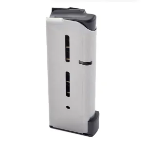 WILSON COMBAT Stainless 8rd Magazine with Ultrathin Pad for Compact/Officer's 1911 45 ACP (47DOX)