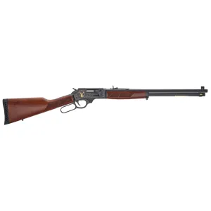 HENRY Steel Wildlife Edition Side Gate 30-30 Win 20in 5rd Fancy American Walnut Blued RH Rifle (H009GWL)