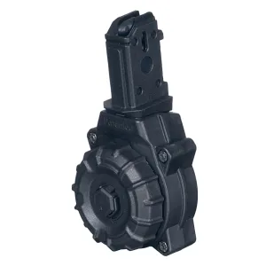 PROMAG 9mm 30rd Drum Black Polymer Magazine For CZ Scorpion (DRM-A29)