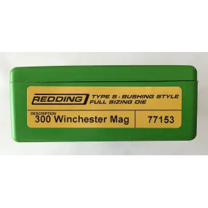REDDING Type S Full Bushing Die for 300 Winchester Mag (77153)