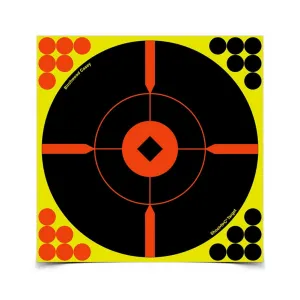 BIRCHWOOD CASEY Shoot-N-C 12in Bulls-Eye Targets, 100-Pack (34016)