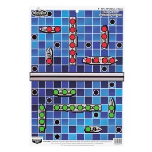 BIRCHWOOD CASEY Pregame 12x18in Battle at Sea Targets, 100-Pack (35581)