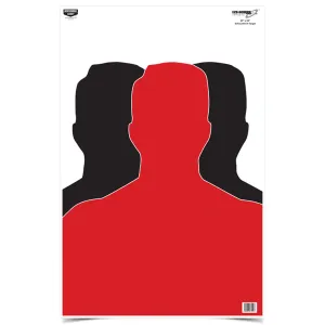 BIRCHWOOD CASEY Eze-Scorer 23x35in Silhouette III Target, 100-Pack (37042)