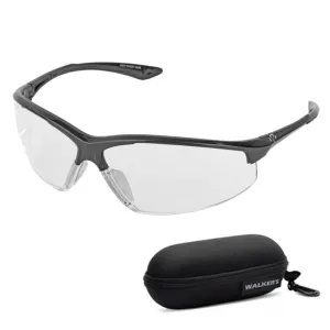 WALKER'S GAME EAR Ikon Tanker Open Frame Clear Lens Shooting Glasses with Case (GWP-IKNOF-CLR)