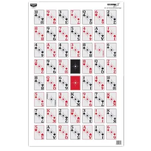 BIRCHWOOD CASEY Eze-Scorer 23x35in 52-Card Shoot-Up Paper Target, 100-Pack (37028)