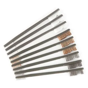 OTIS TECHNOLOGY All Purpose Nylon/Bronze/Stainless Steel Brushes, 9-Pack (316-BP)