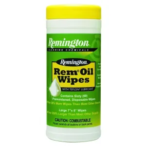 REMINGTON Oil Pop-Up Wipes 60 7x8in Canister (18384)