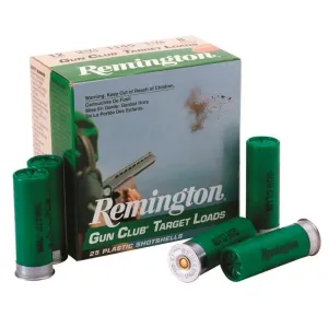 REMINGTON Gun Club 12Ga 2-3/4in 1-1/8oz #8 Shot 25rd/Box Target Loads (20230)