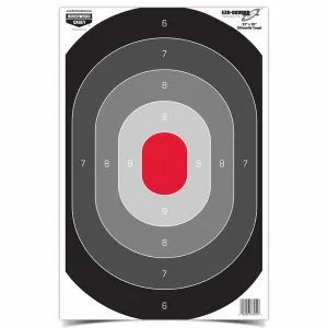 BIRCHWOOD CASEY Eze-Scorer 23x35in Silhouette Oval Targets, 100-Pack (37054)