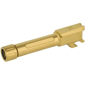 True Precision Barrel, 9MM, Gold Titanium Nitride, Threaded, Fits Springfield Armory Hellcat TP-SHCB-XTG
