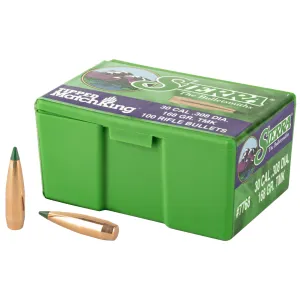 Sierra Bullets Tipped MatchKing, .308 Diameter, 30 Caliber, 168 Grain, Balistic Tip, 100 Count 7768