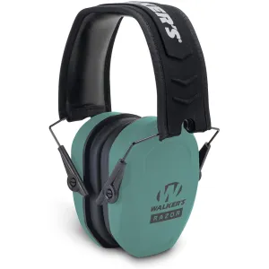 WALKER'S GAME EAR Razor Slim Passive Teal Earmuffs (GWP-RSMPAS-TL)