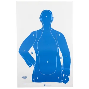 Action Target B-21E, Blue Cardstock Target, 23"x35", 100 Per Box B-21EBLUE-100
