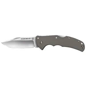 Cold Steel Code 4, Folding Knife, Clip Point, S35VN Steel, Plain Edge, 3.5" Blade CS-58PC