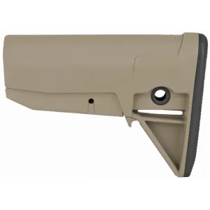 Bravo Company BCMGUNFIGHTER Mod 0 Adjustable Stock, Fits Mil Spec Buffer Tube, Flat Dark Earth BCM-GFS-MOD-0-FDE