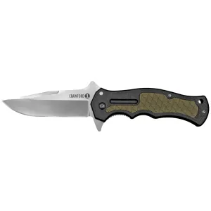 Cold Steel Crawford Model 1, Folding Knife, 4034SS Steel, Plain Edge, 3.5" Blade CS-20MWC