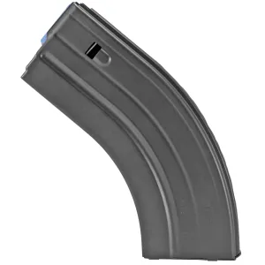 DURAMAG Magazine, 6.5 Grendel, 26 Rounds, Fits AR Rifles, Blue Anti-tilt AGF Follower, Stainless Steel, Black 2865041206CPD