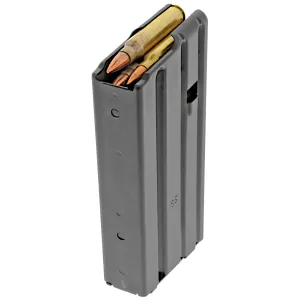 DURAMAG Magazine, 223 Remington/556NATO, 20 Rounds, Fits AR Rifles, Orange AGF Follower, Stainless Steel, Black 2023041178CPD