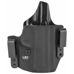 L.A.G. Tactical, Inc. Defender Series, OWB/IWB Holster, Fits S&W M&P M2.0 9/40, Kydex, Right Hand, Black Finish 4045