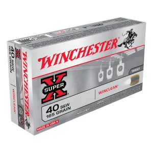WINCHESTER AMMO Super-X 40 S&W 165Gr Ammo (WC401)