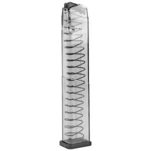 Elite Tactical Systems Group Magazine, 10MM, 30 Rounds, Fits Glock 20/29/40, Polymer, Clear GLK-20-30