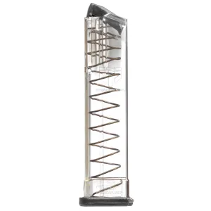 Elite Tactical Systems Group Magazine, 9MM, 21 Rounds, Fits S&W M&P, Polymer, Clear SW9-MP-21