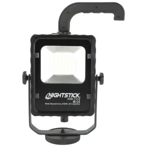 Nightstick NSR-1514, Rechargeable LED Scene Light w/Magnetic Base, 1,000 Lumens, Black, 4 Hours of Runtime, IP-67 Dustproof/Waterproof, 3.5 Hours of Charge Time NSR-1514